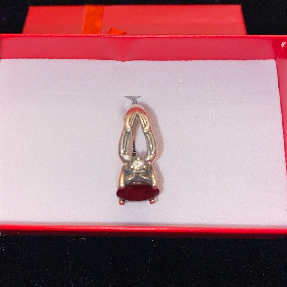 Gorham Sterling Silver & Ruby Ring - image 3